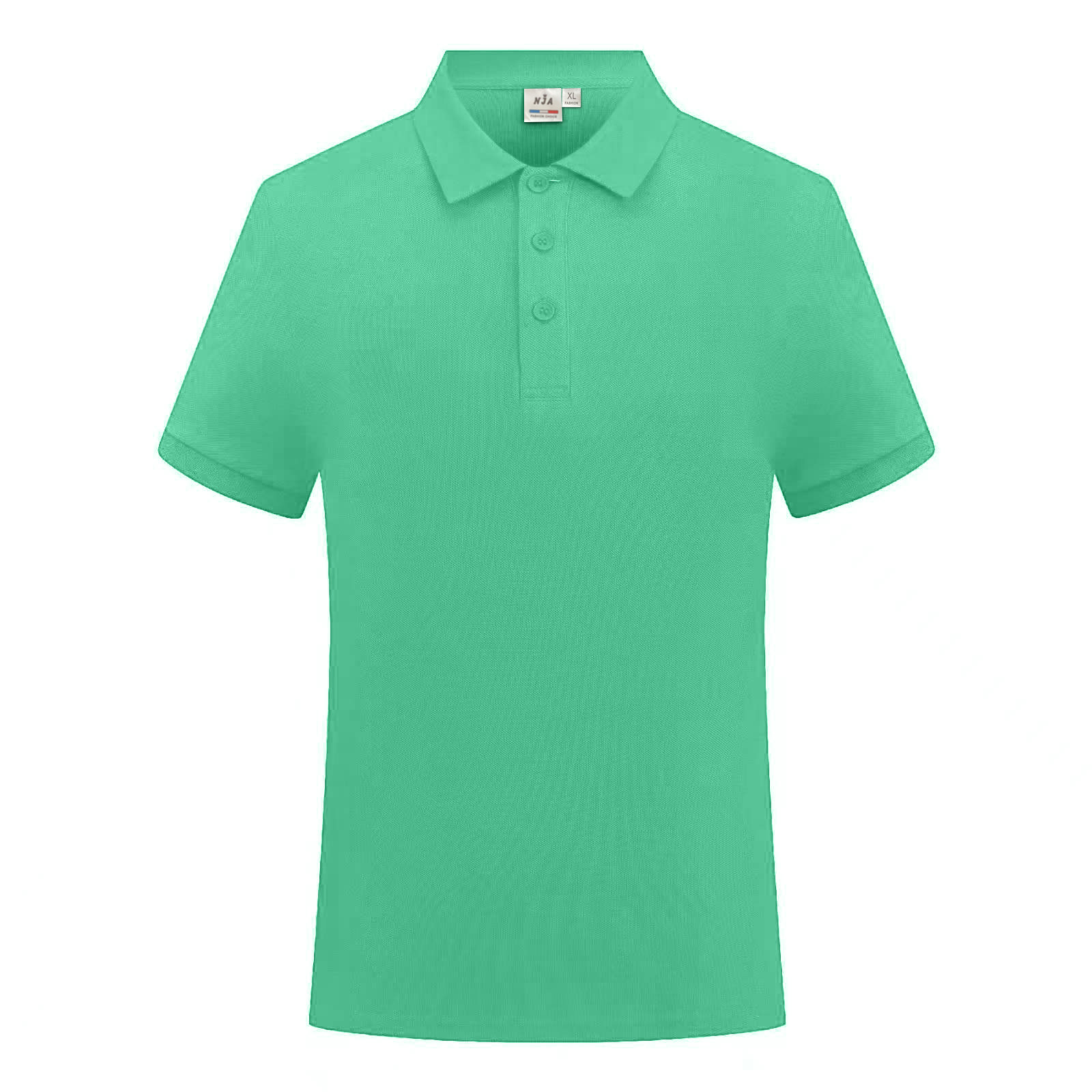 Cotton Breathable Solid Color Lapel Polo 10