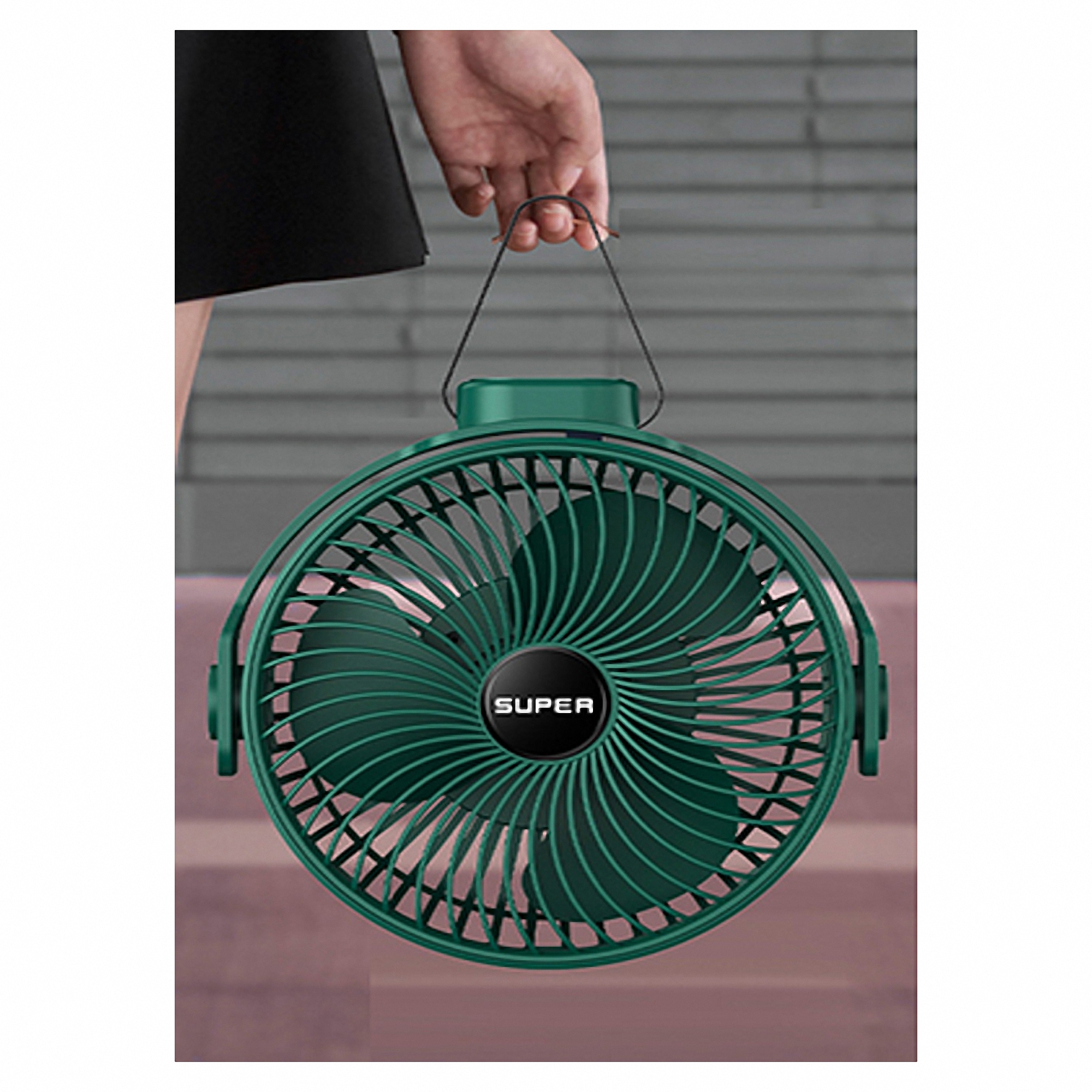 Rechargeable Hanging Desktop Fan 2