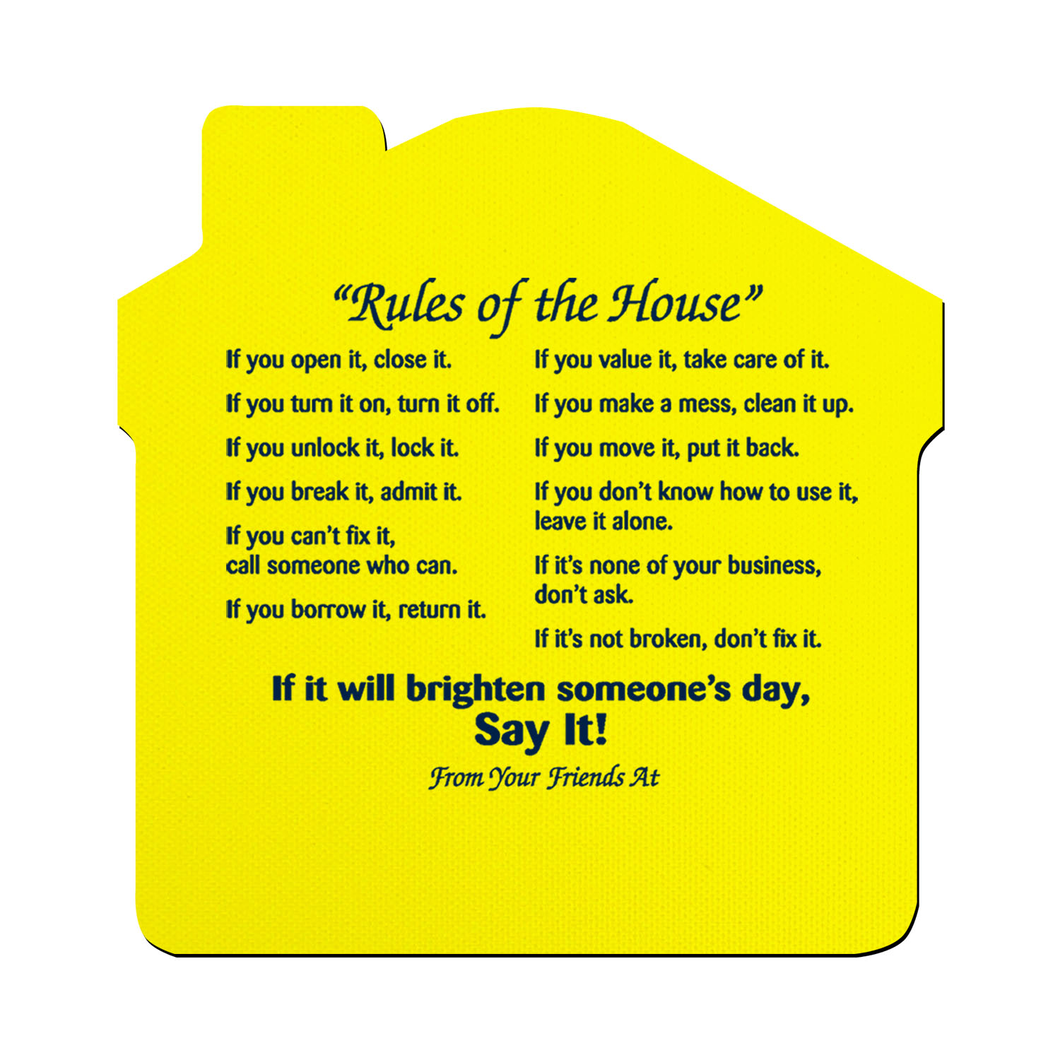 Rules of The House Jar Opener 12