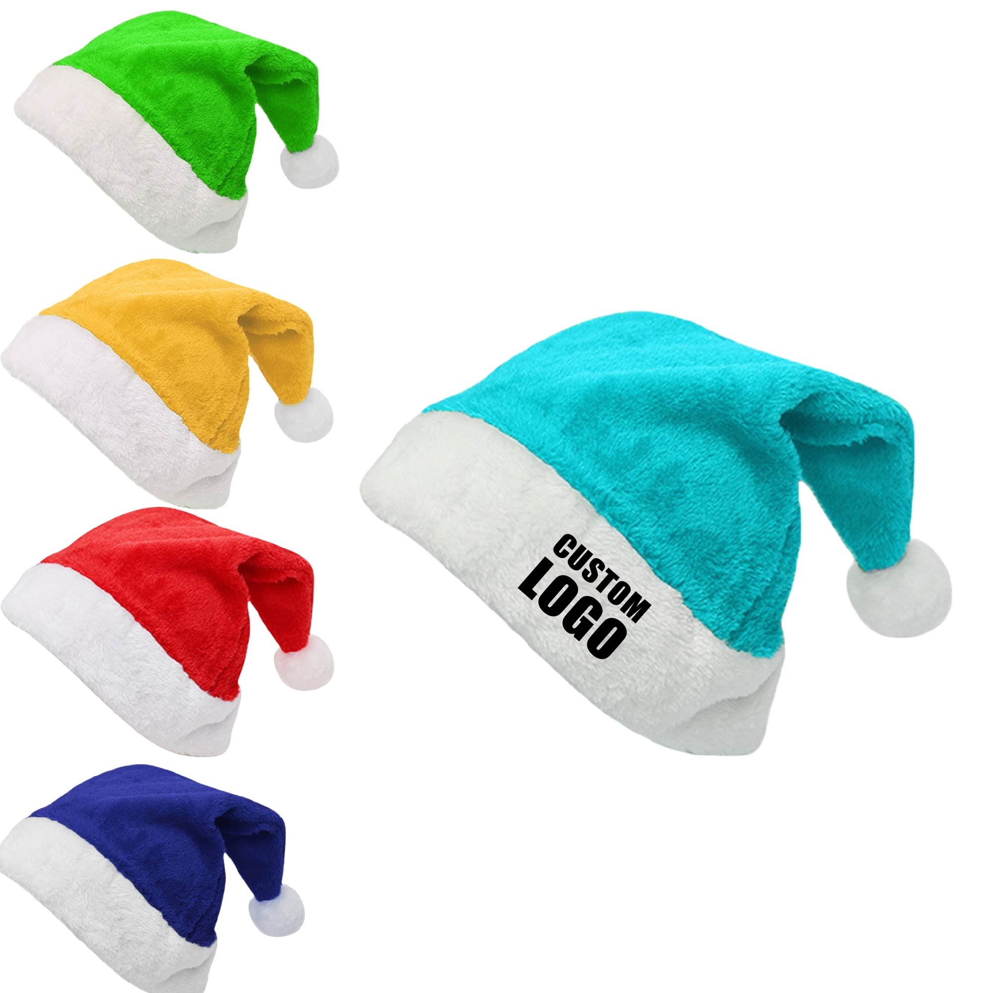 MOQ 10 pcs Adult Festive Santa Hat 2