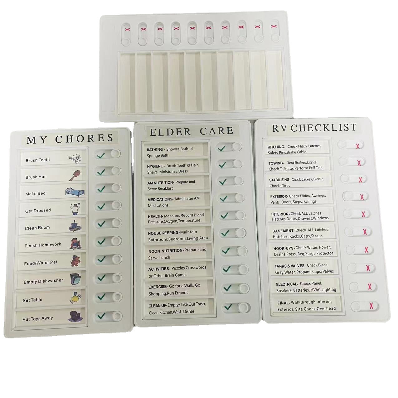 RV Checklist Memo Plastic Board 7
