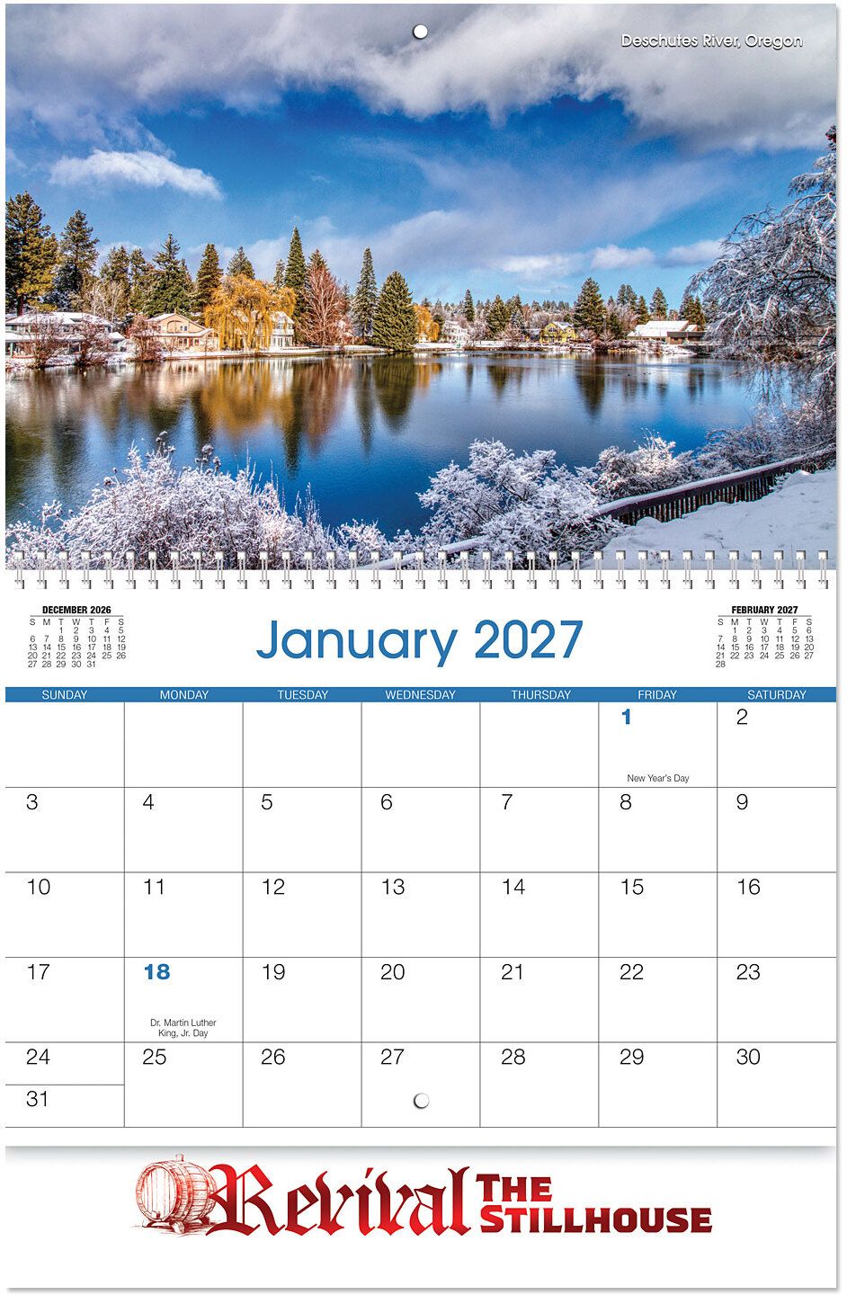 AMERICAN SPLENDOR SPIRAL WALL CALENDAR 14