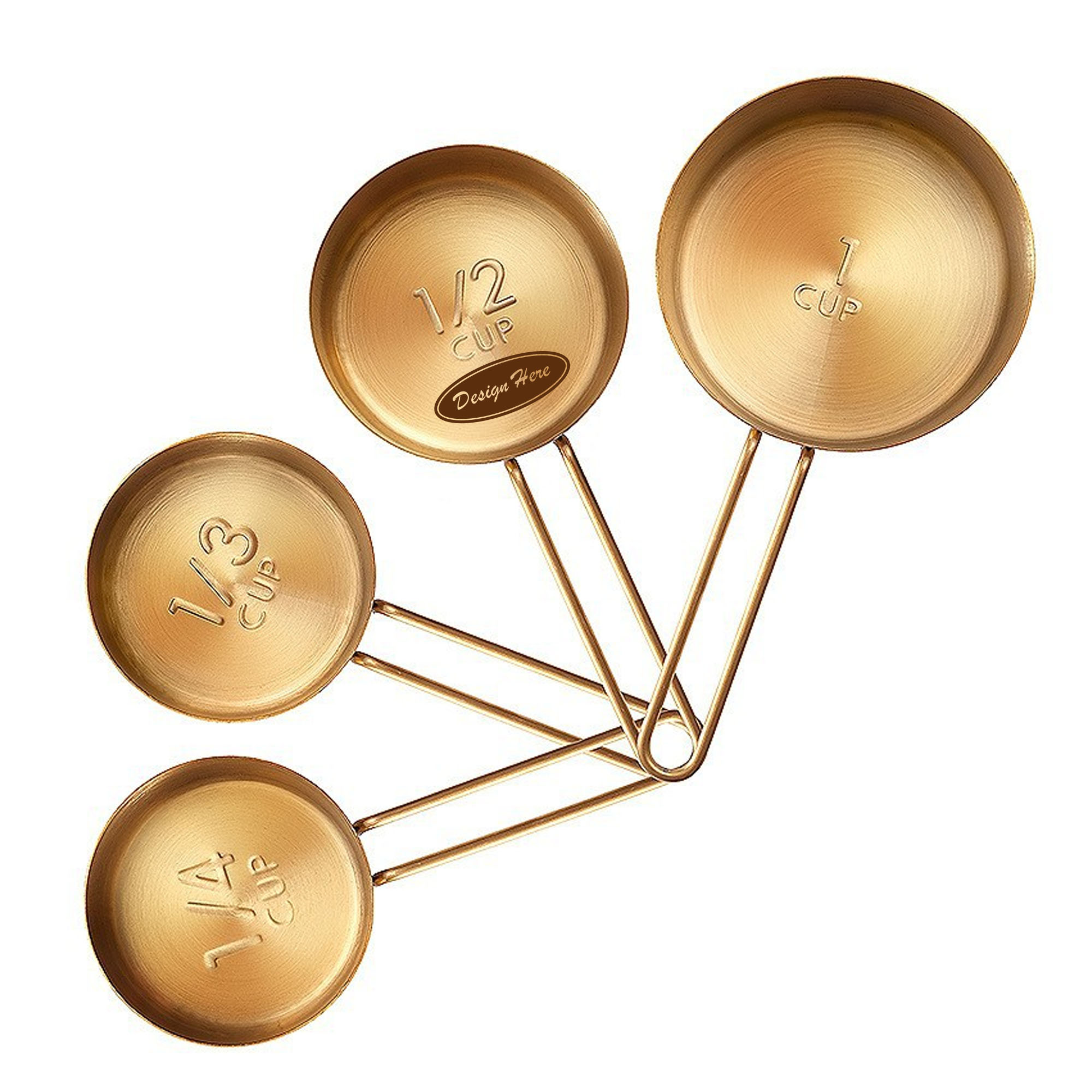 Stainless Steel Measuring Cups and Spoons Set 4