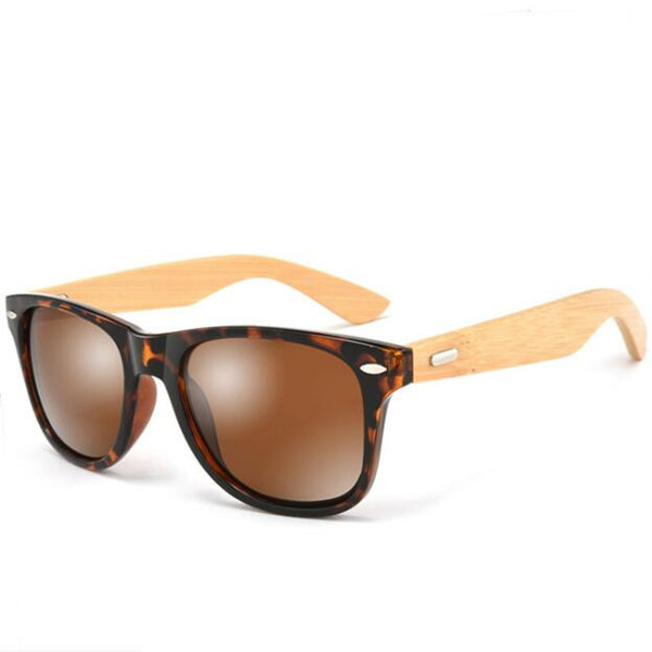 Wood Sunglasses with Mirror Polarized Lens 2