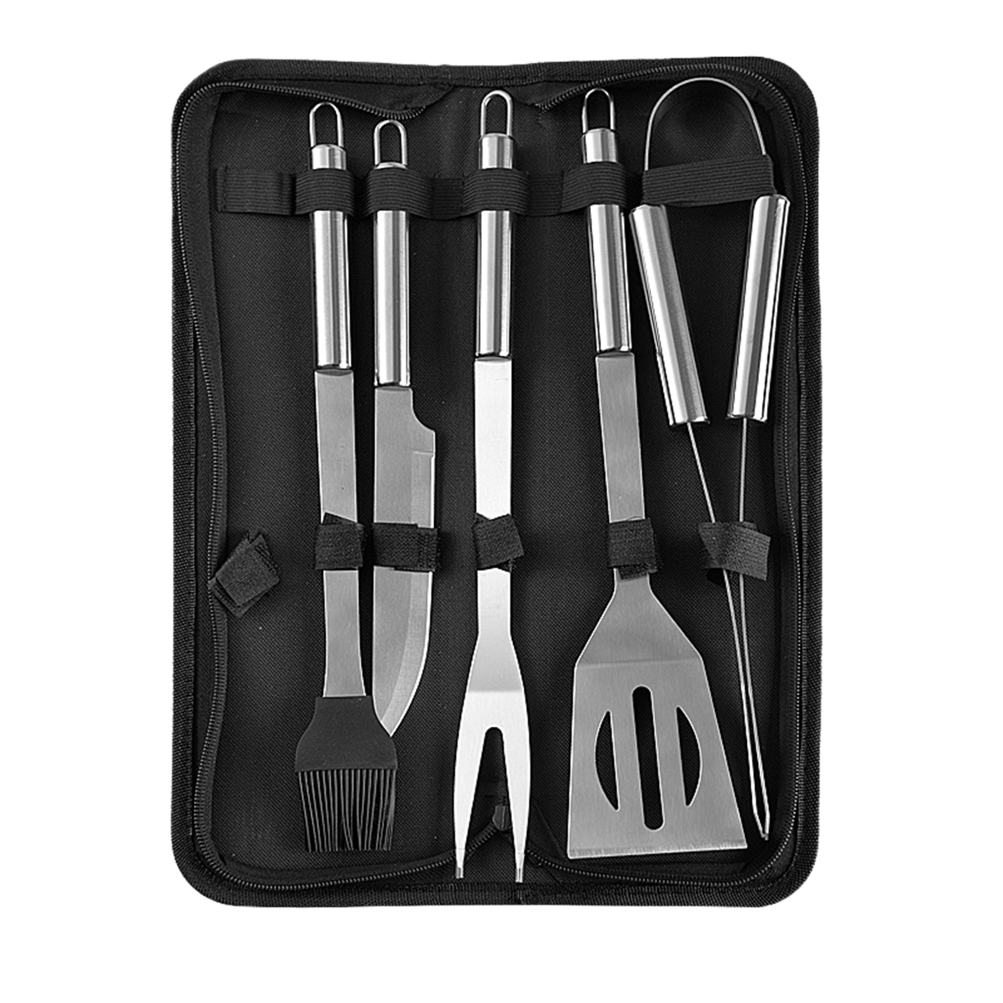 MOQ25 Stainless Steel BBQ Tools for Camping Grill Set 3