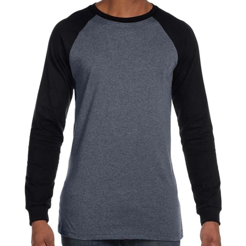 Bella Mens Jersey Long-Sleeve Baseball T-Shirt 5