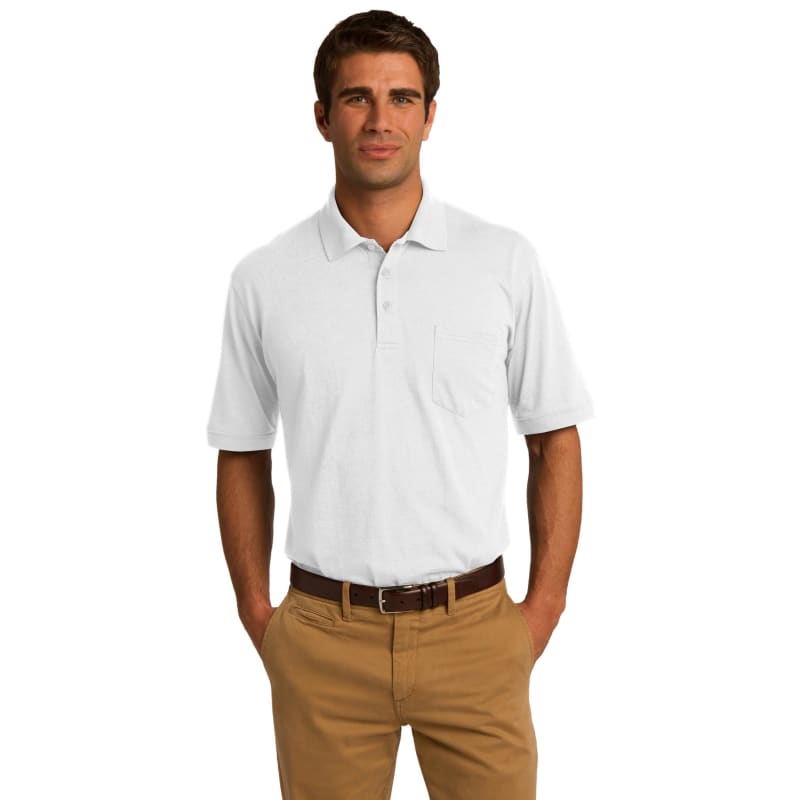 Port & Company Core Blend Jersey Knit Pocket Polo. 30