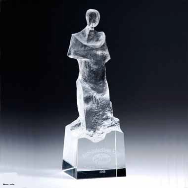 Optical Crystal Van Gogh Trophy 2