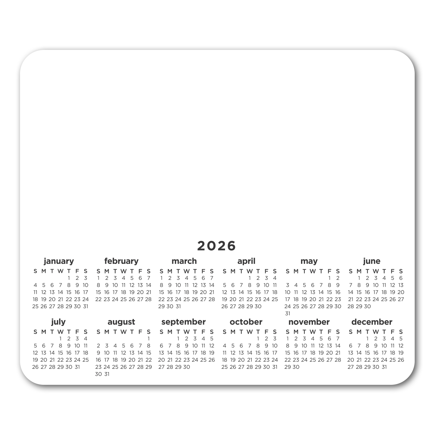 Rectangle Removable Adhesive Mouse Pad/Counter Mat 2