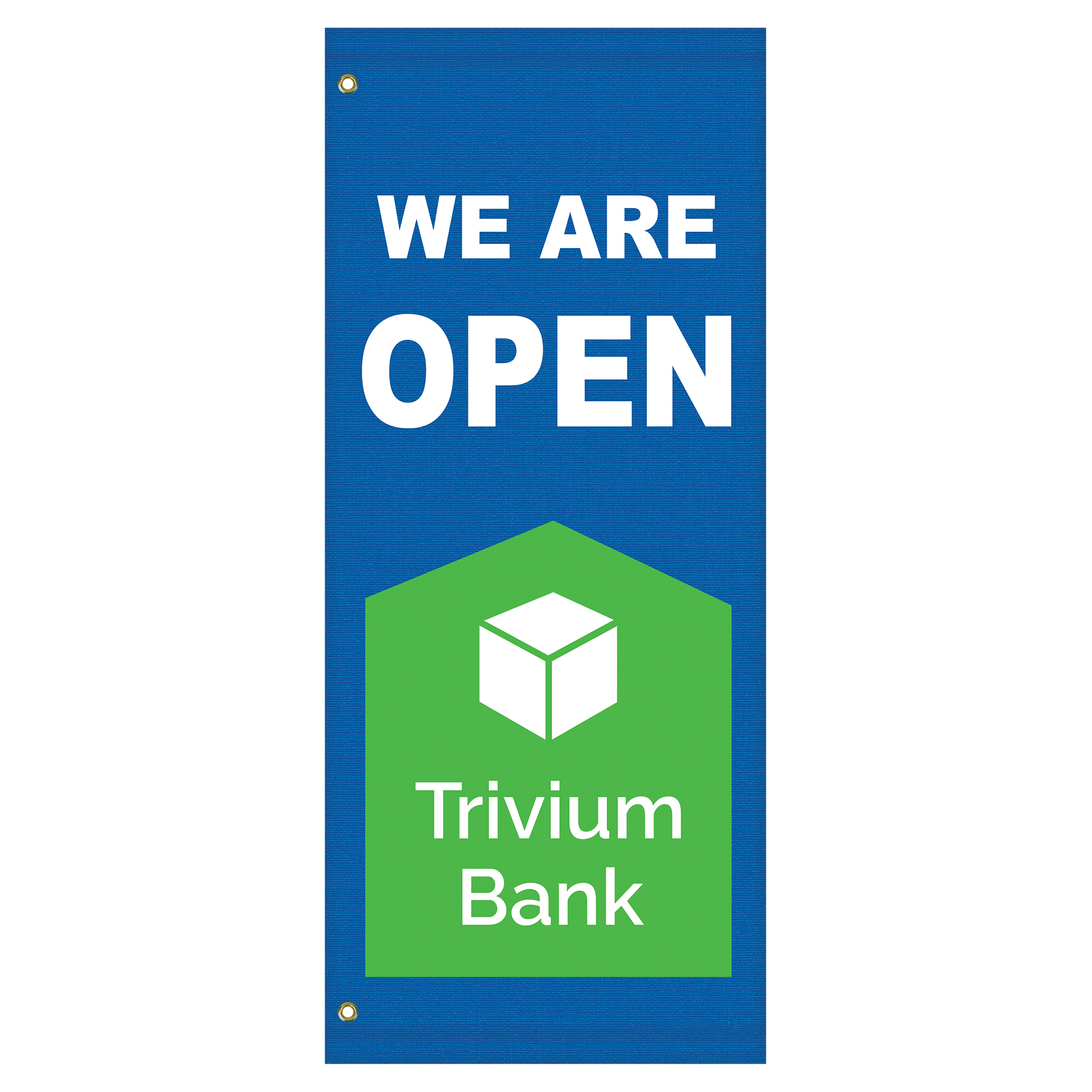 54" x 22" Custom Sunbrella™ Avenue Banner-2 Color Imprint 8