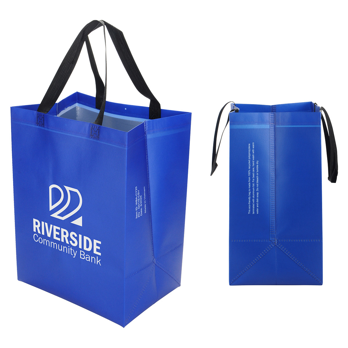 Calypso 75GSM Recycled Non-Woven Polypropylene Heat-Sealed Insulated Tote 28