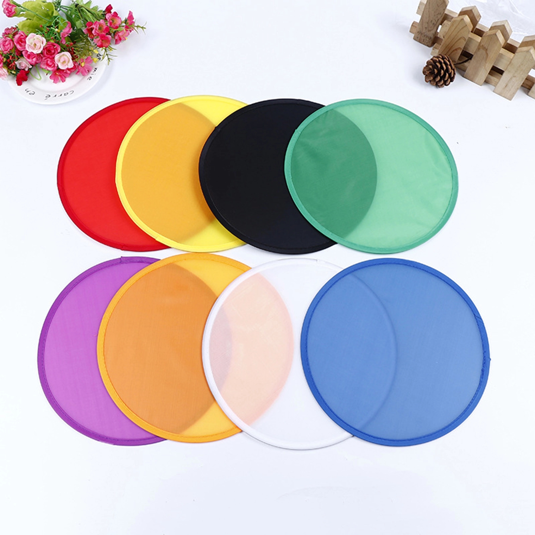 Foldable Flying Disc Fan Set w/ Pocket 7