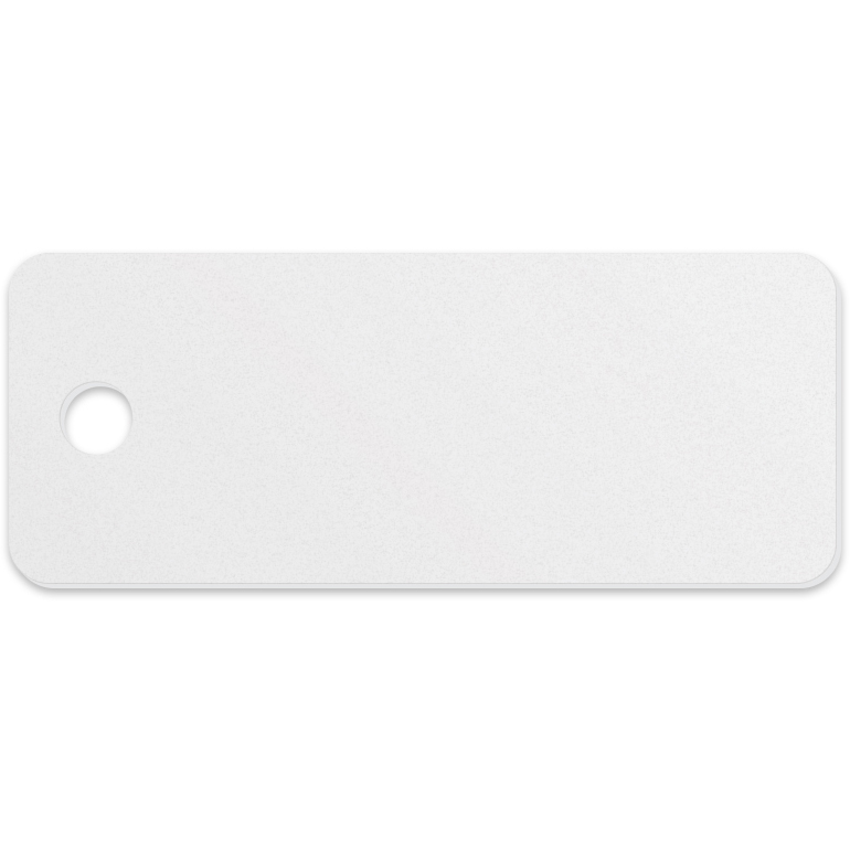 Plastic Key Tag .030 Compressed Laminated PVC (1"x2.5"), Full Colour 3