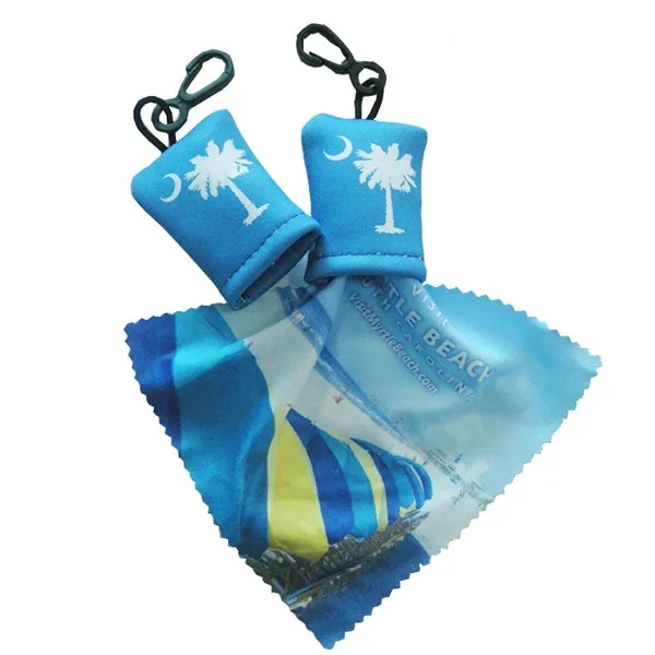 Microfiber Cleaning Cloth W/ Clip Pouch 4