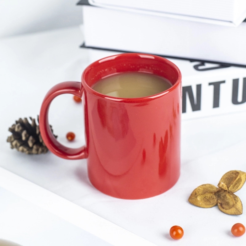 Custom 12 Oz Creative Solid Color Ceramic Mug 11
