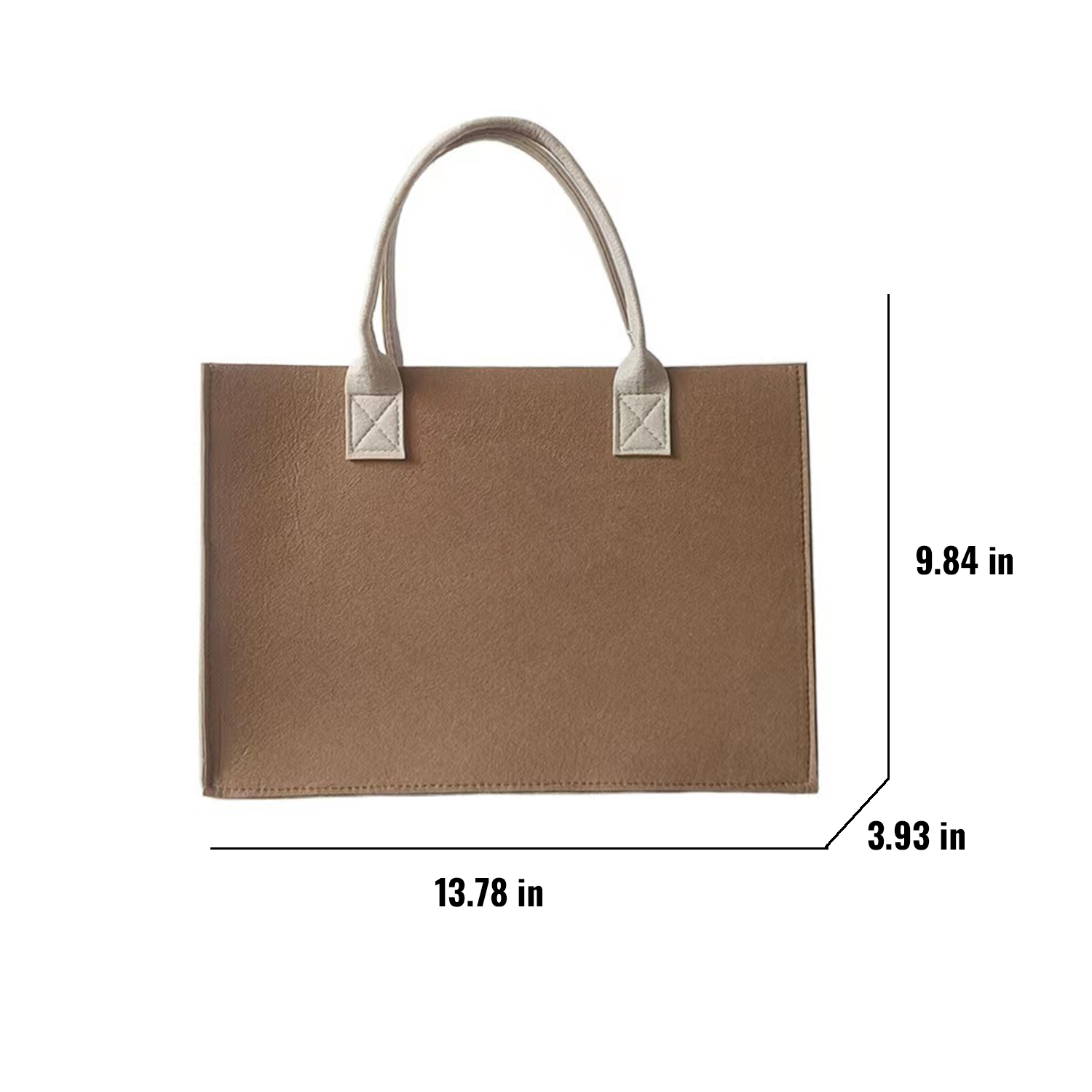 Felt Shopping Tote Bag, custom tote bag with logo imprint 4