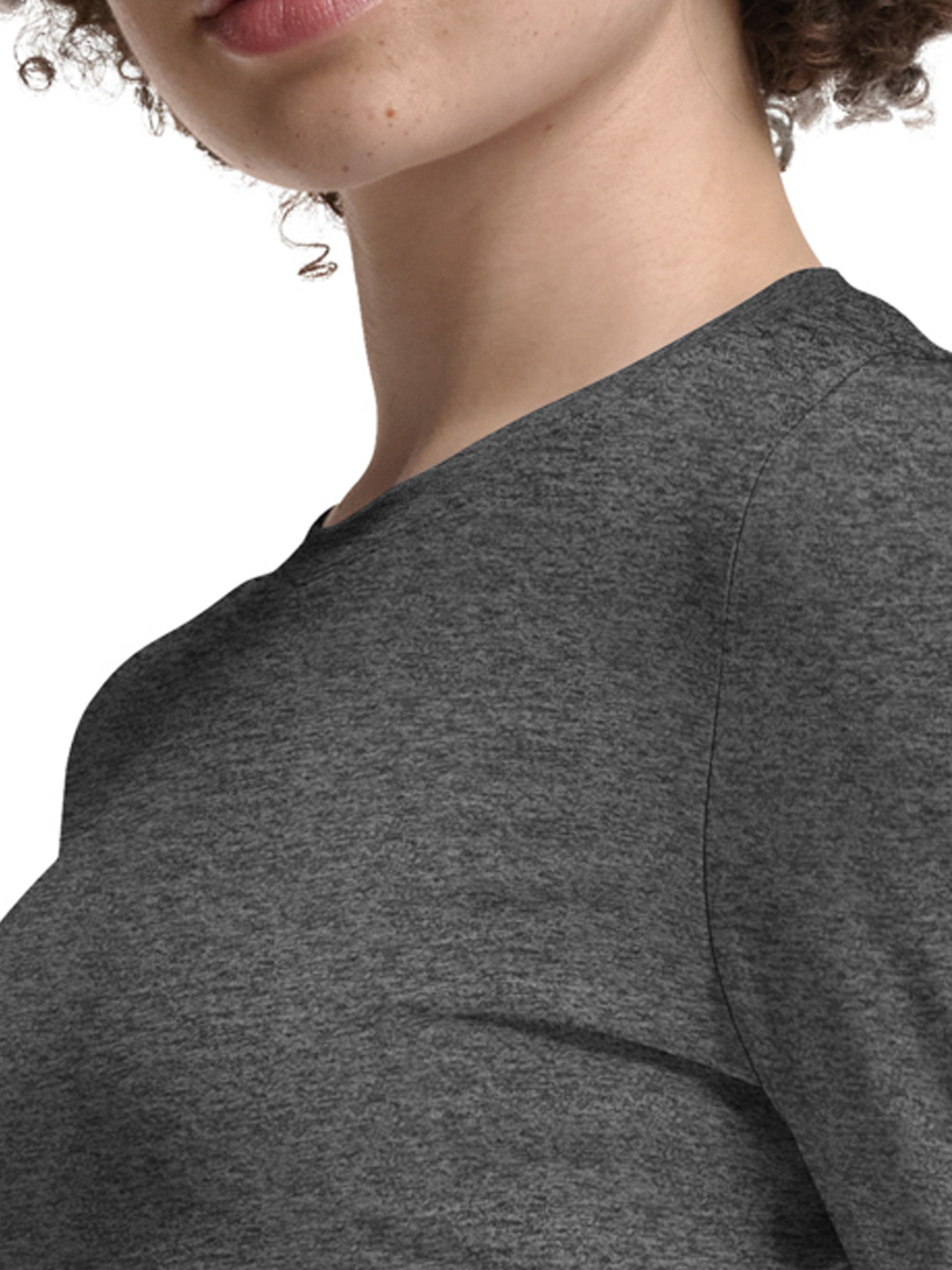 White Cross - VIBE - Women's Shirttail Hemline Underscrub Tee 7