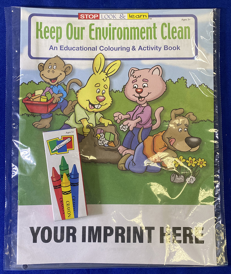 COLORING SET - Keep Our Environment Clean Coloring Book Fun Pack 4