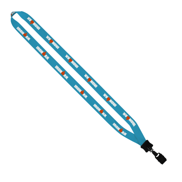 1/2" Dye-Sublimated Lanyard with Plastic Clamshell and Plastic O-Ring 30