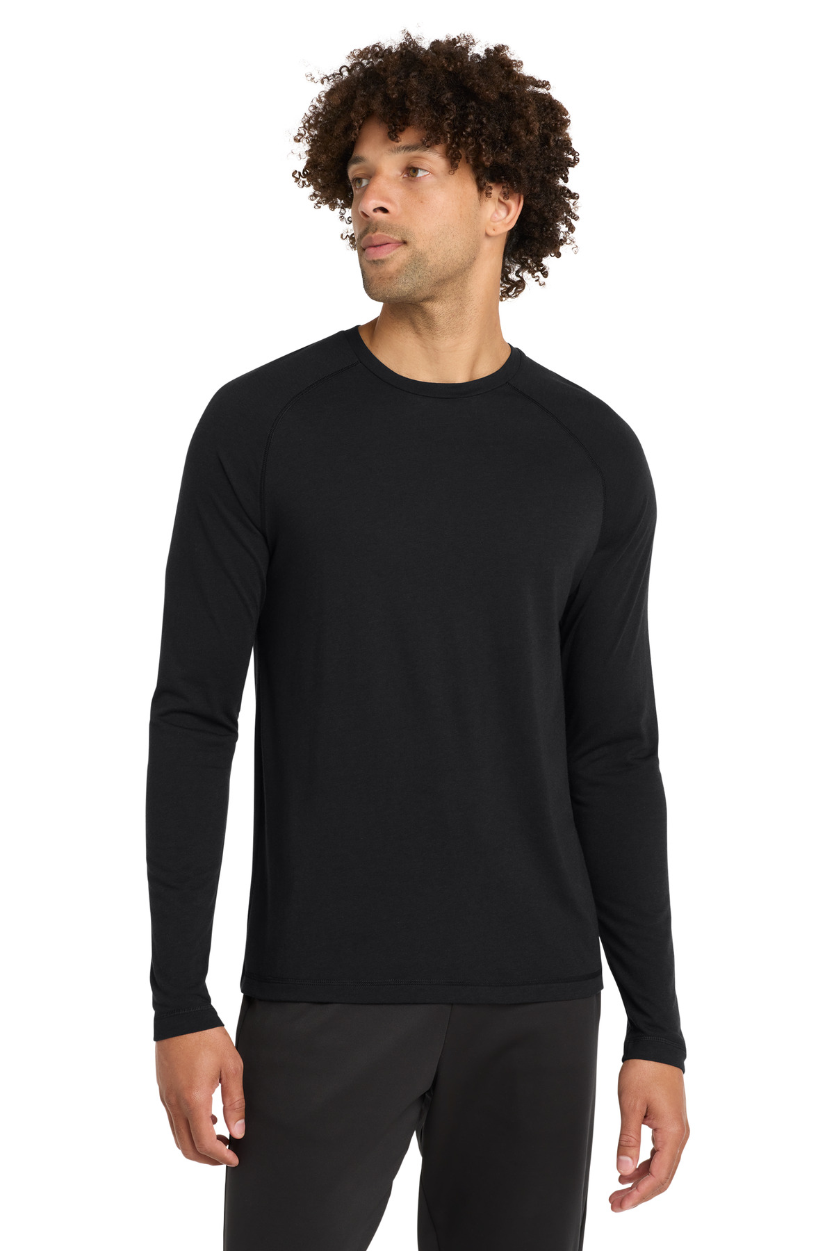 Sport-Tek PosiCharge Long Sleeve Tri-Blend Wicking Raglan Tee ST400LS 34