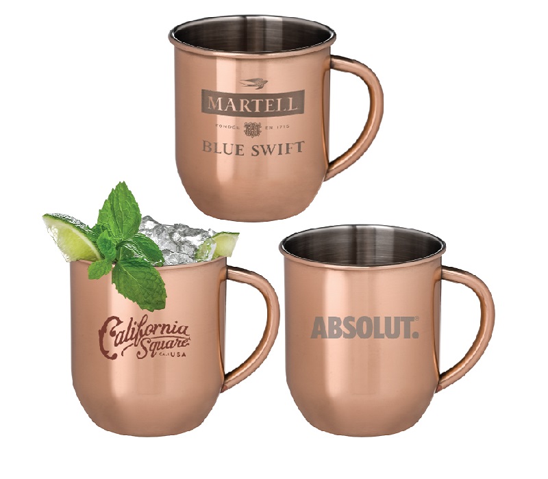 Copper Plated Mule Stainless Steel Mug, 17 oz. 4