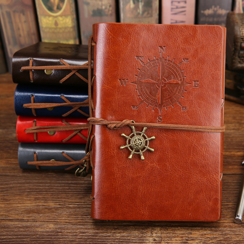 Vintage Leather Refillable Spiral Daily Notepad 11