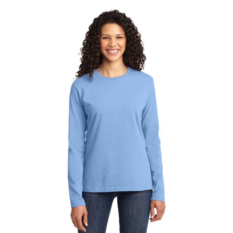 Port & Company Women's Long Sleeve Core Cotton Tee. 33