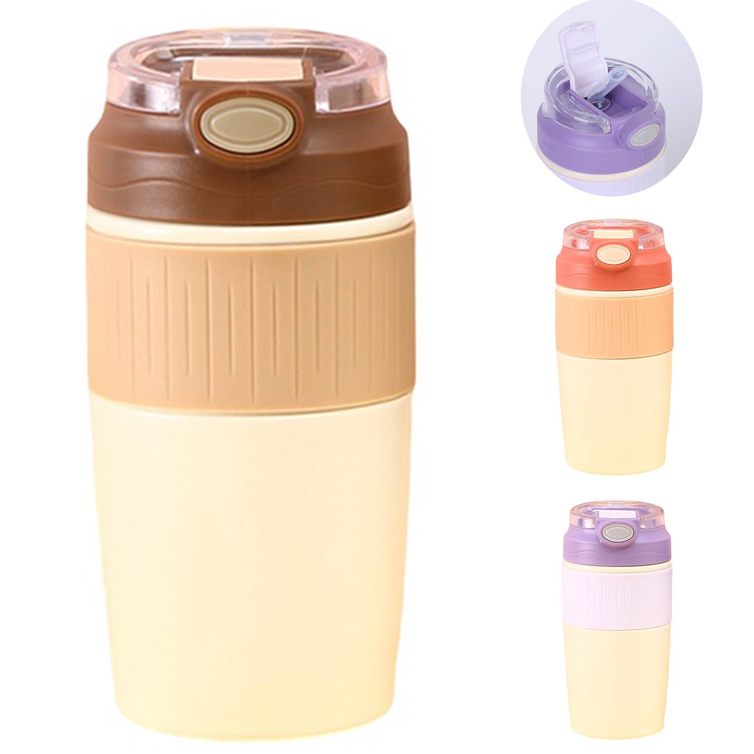 14oz Stainless Steel Vacuum Insulated Bottles w/ Straw 6