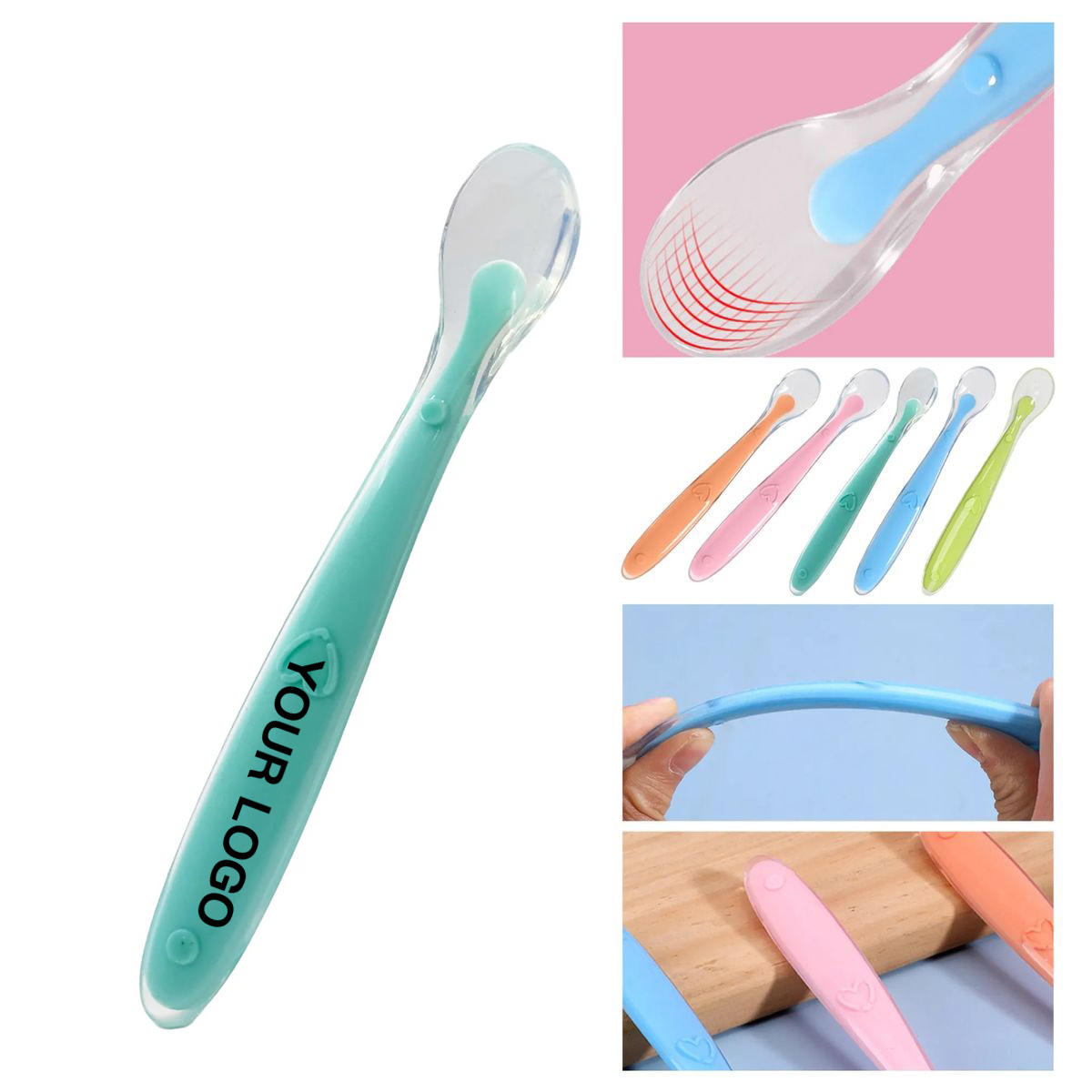 Baby Feeding Spoon Made of Safe Silicone 5