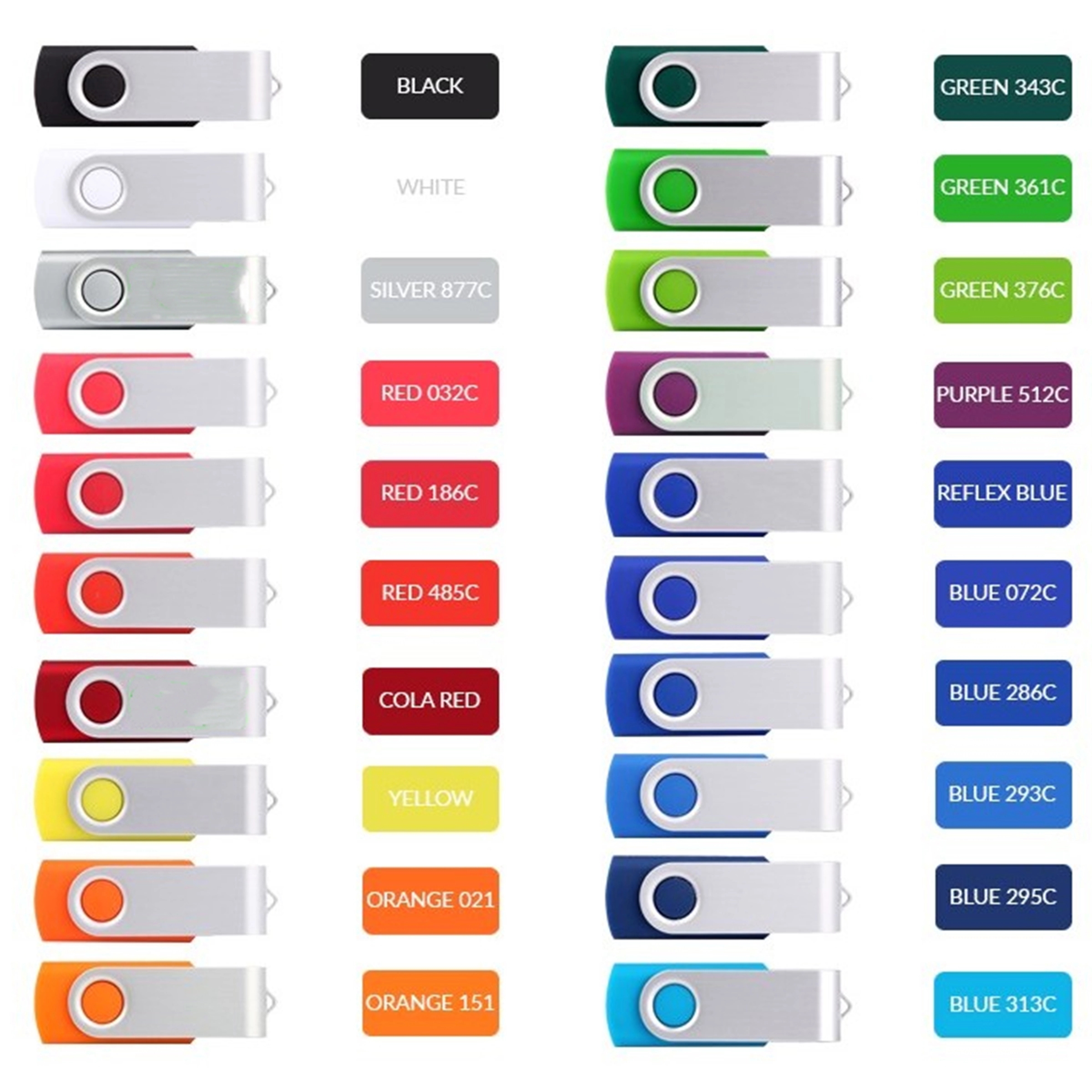 1 GB Swivel USB Flash Drive MOQ 50 PCS 2