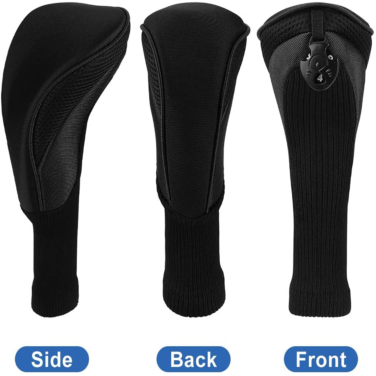 3pcs/Set Golf Club Head Covers 3