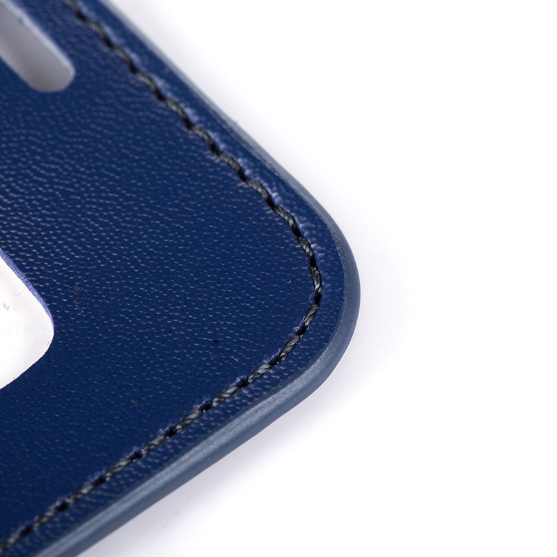 Leather ID Badge Holder with Lanyard 5