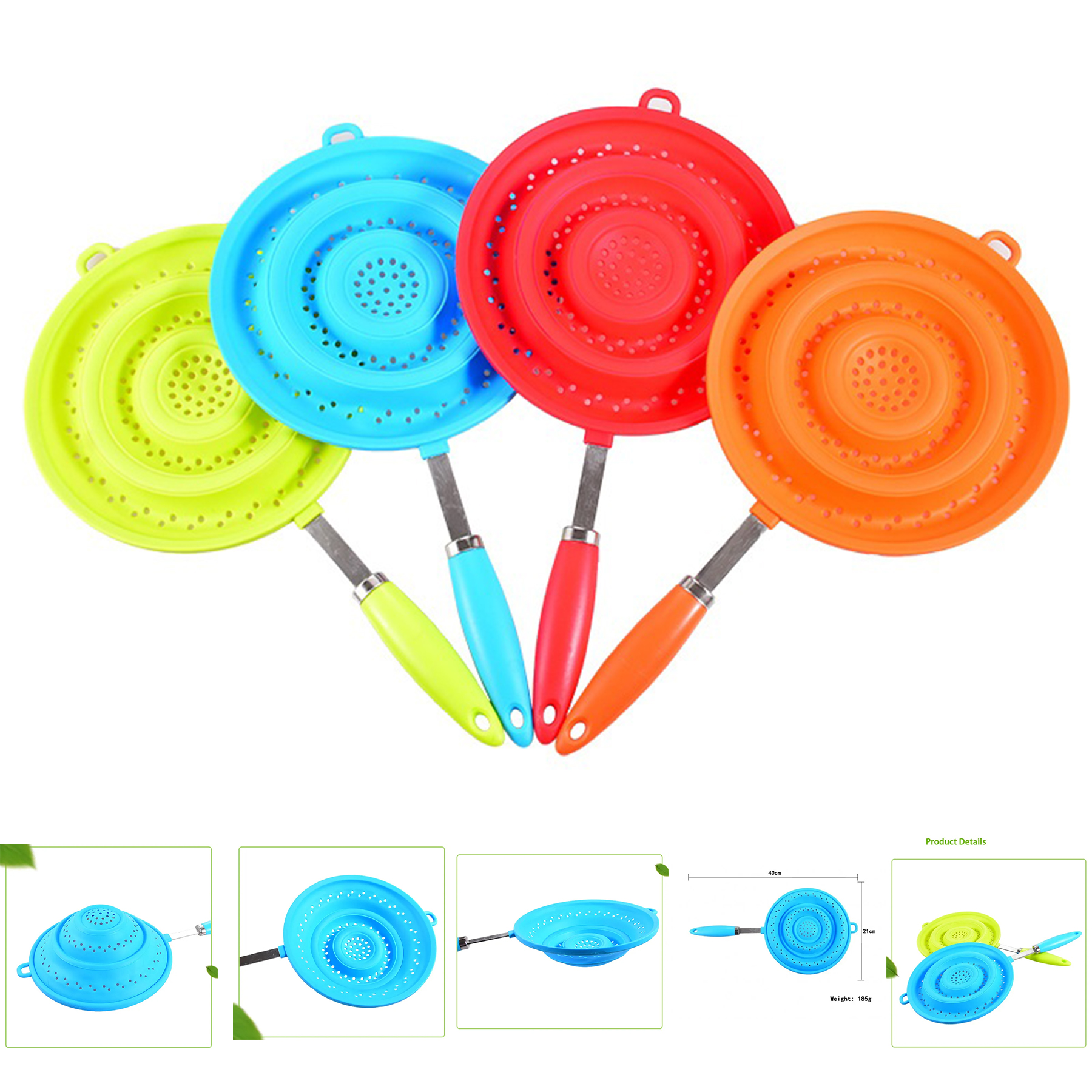 Collapsible Silicone Colander 2
