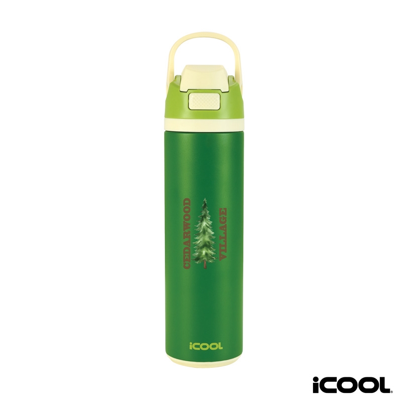 iCOOL® Manitou 24 oz. Double Wall, Recycled Stainless Steel Water Bottle 32