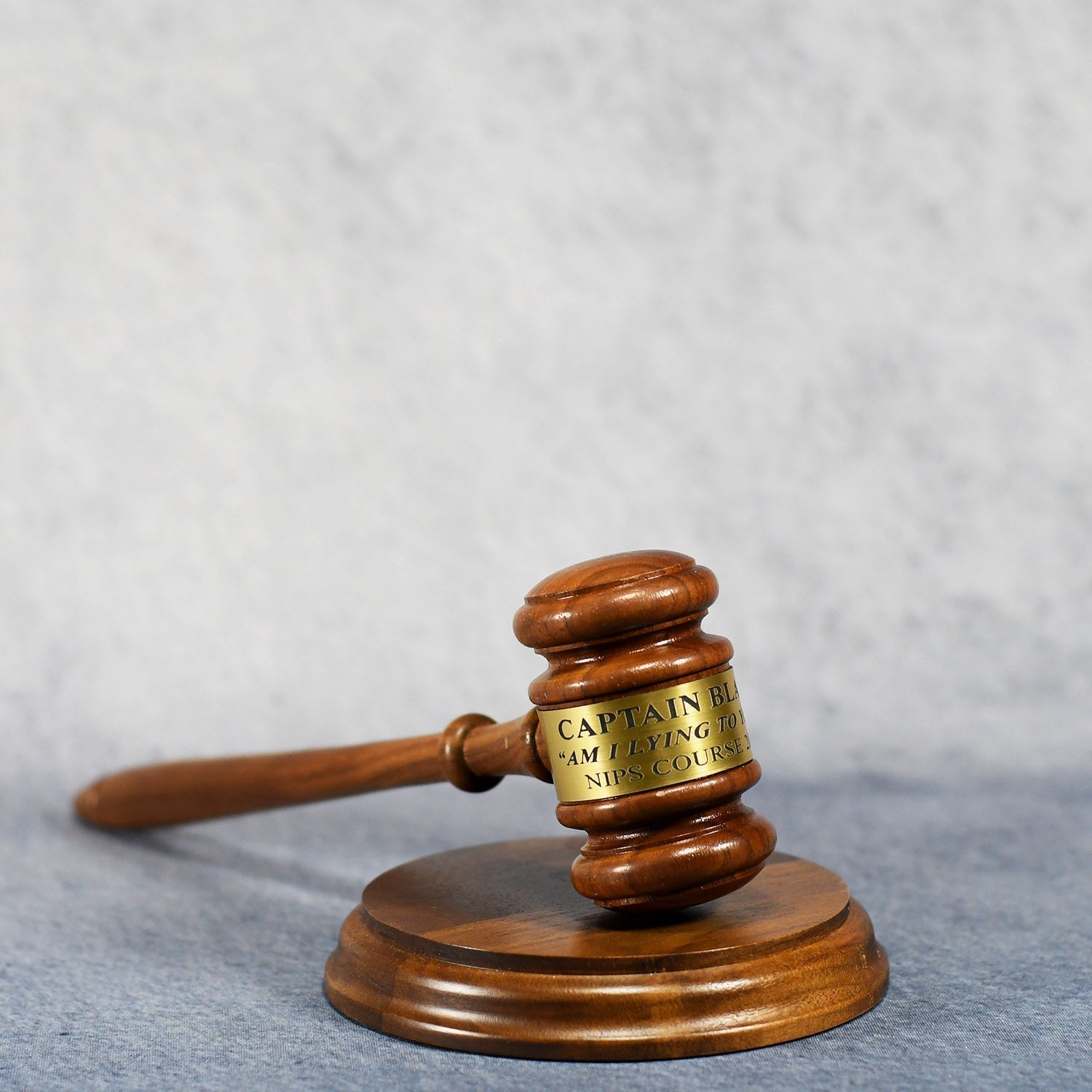 Walnut Gavel With Sounding Block 3