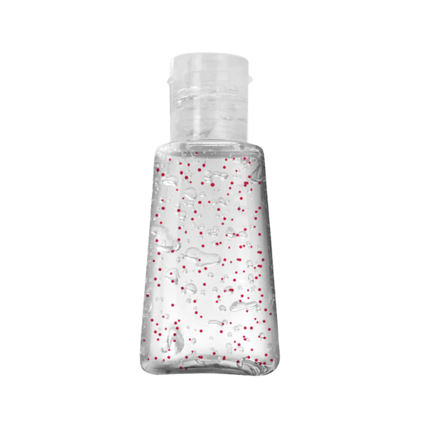 1 oz Single Color Moisture Bead Sanitizer in Trapezoid Bottle 10