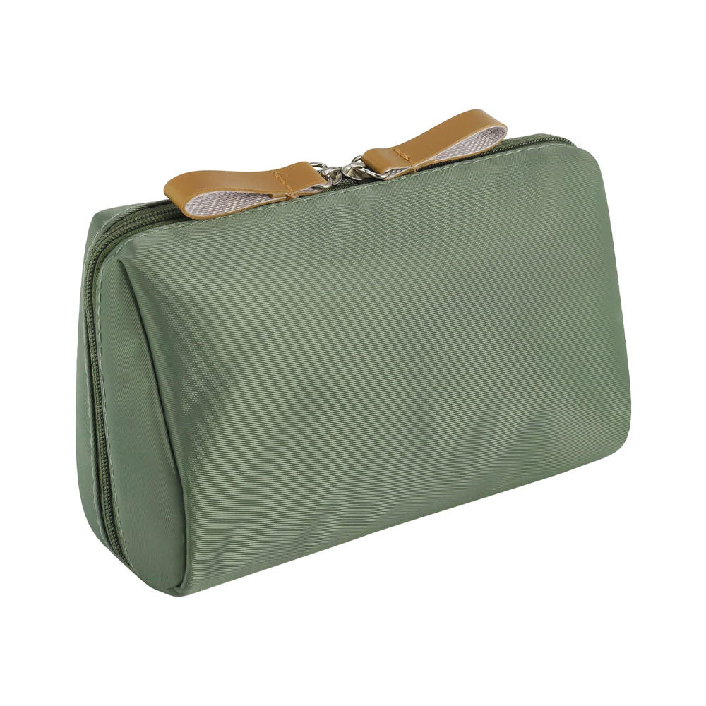 Nylon Cosmetic Toiletry Bag: Gold Zippers 6
