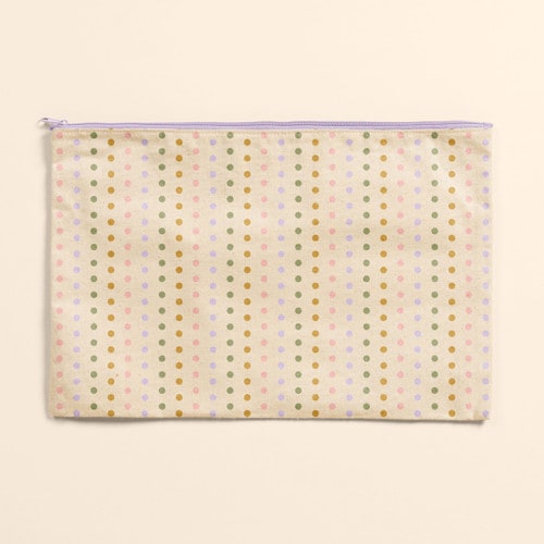 DOTTIE POUCH - NATURAL CANVAS