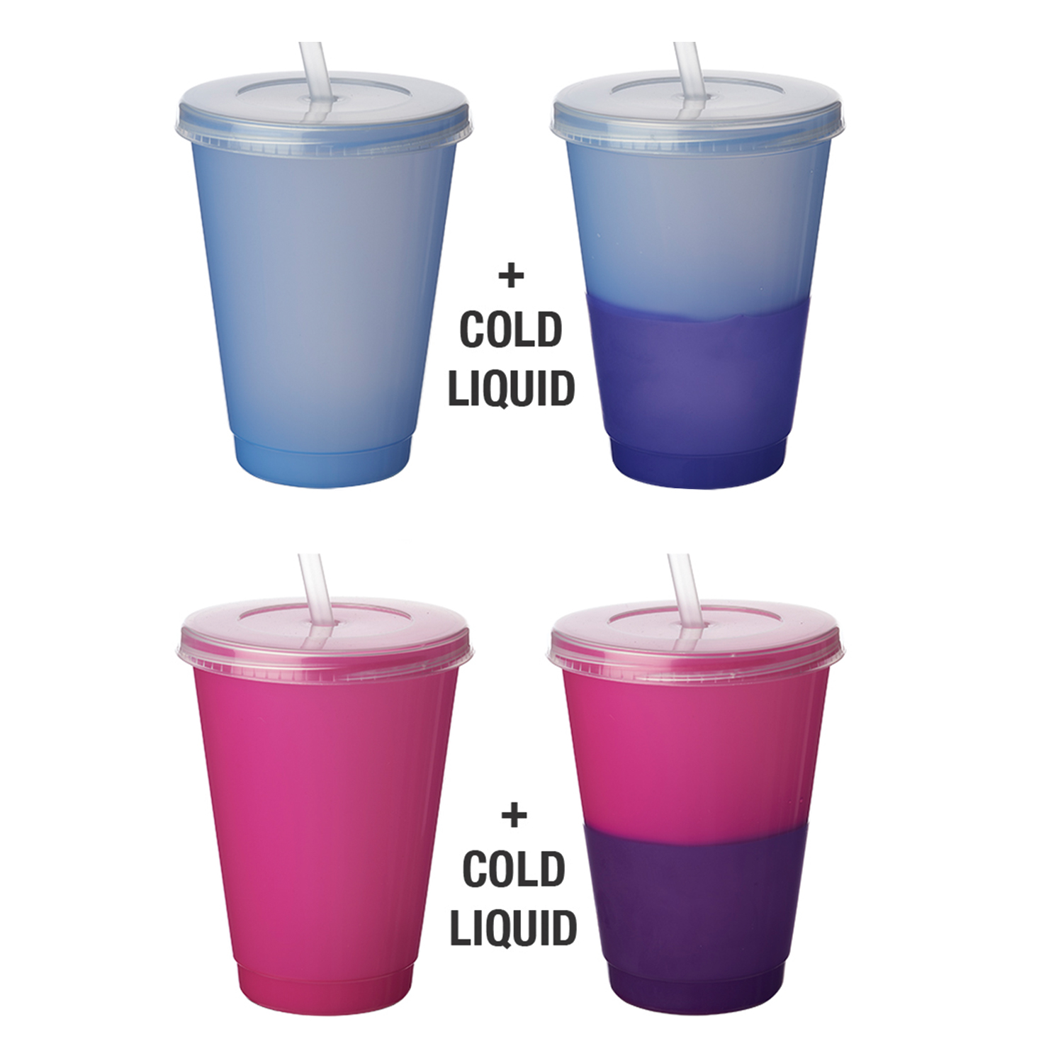 Color Changing Tumbler with Straw, 16 oz. 6