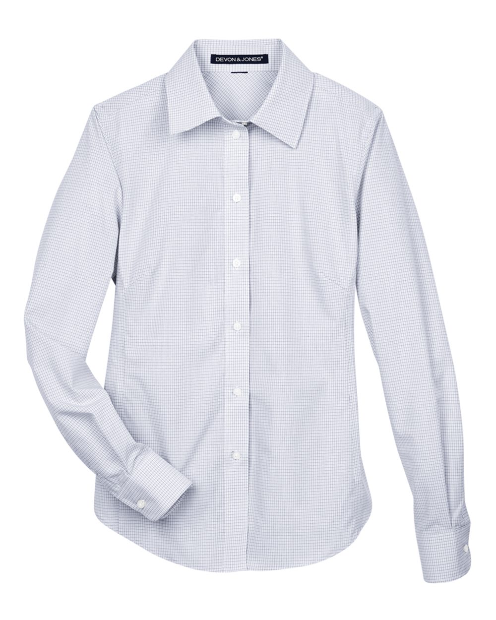 Women's Crown Collection® Micro Tattersall Woven Dress Shirt - DG510W 41