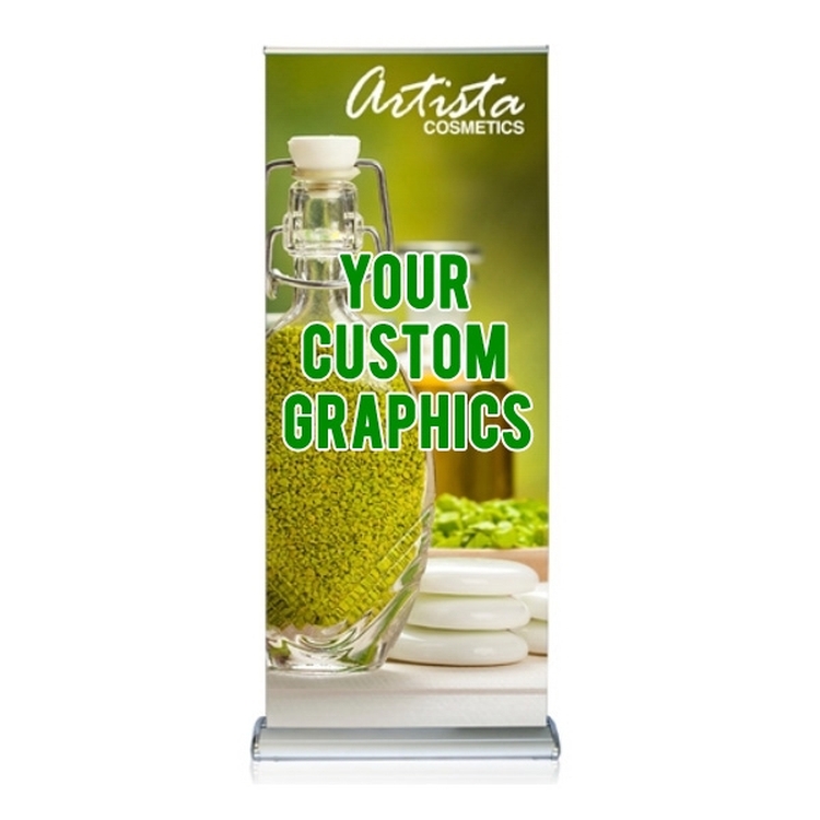 Doublestep 36 Inch Retractable Banner Stand with Graphic 2