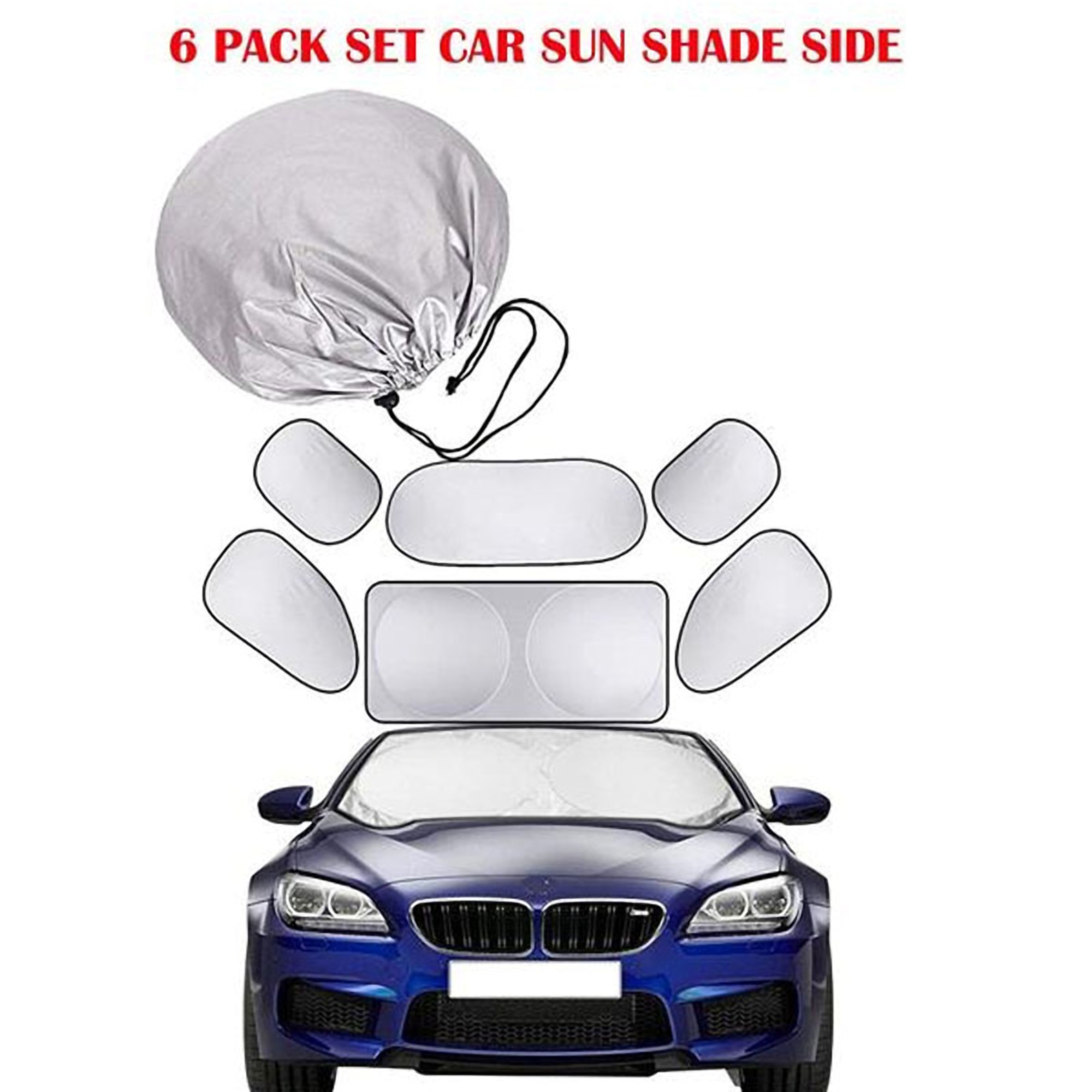6-Piece Car Sun Shade Set 4