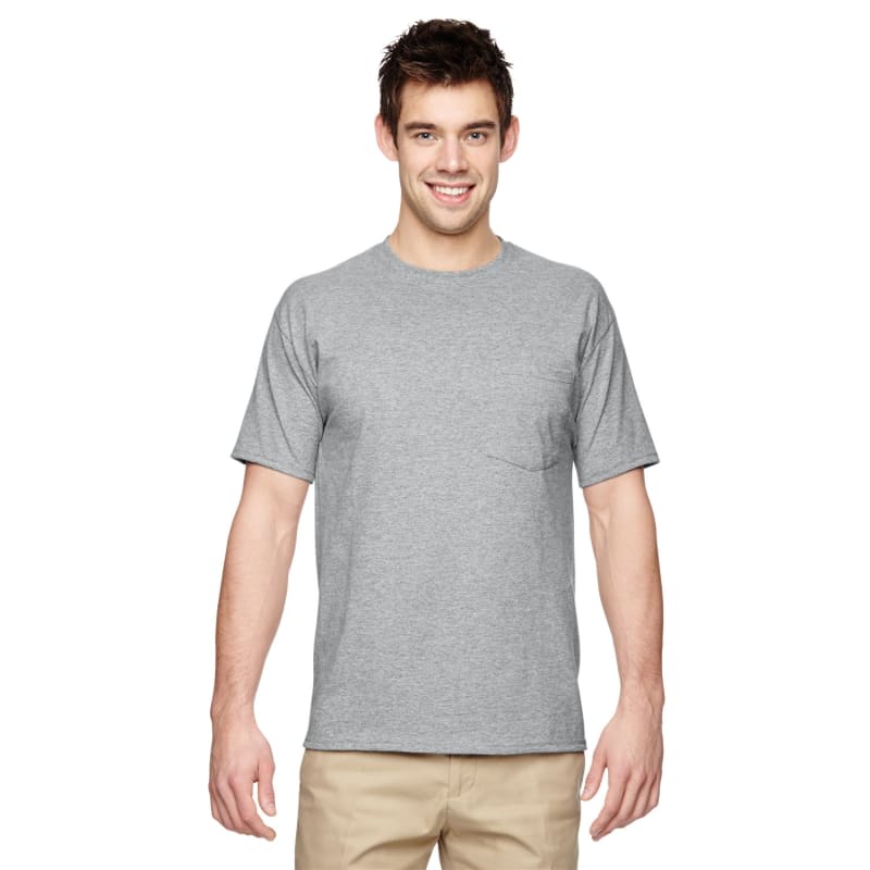Jerzees 5.6 Oz., 50/50 Heavyweight Blend™ Pocket T-Shirt 2