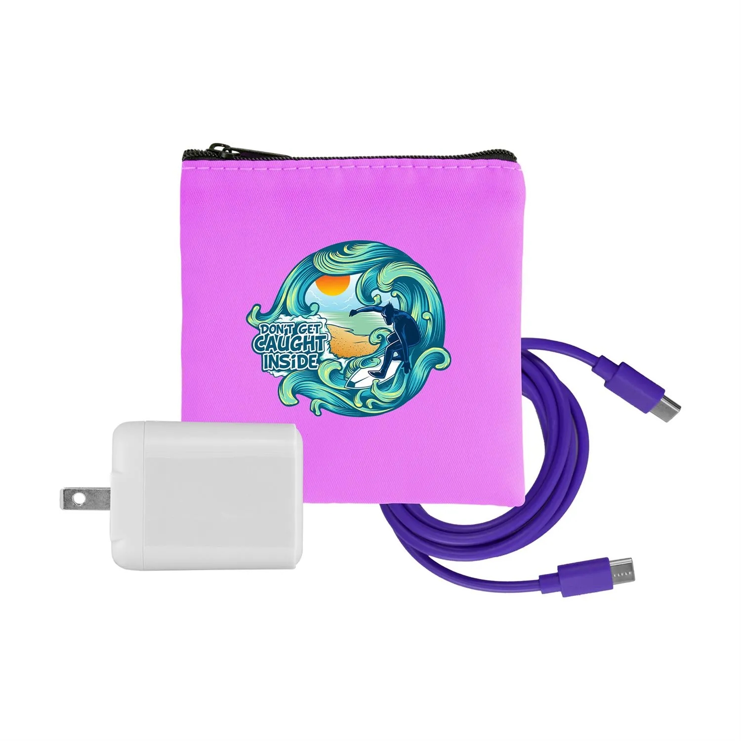 Colorful RPET Fast C to C Charging Set 19