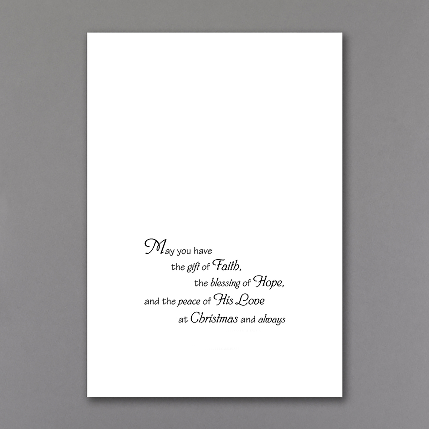 For Unto Us A Child Christmas Religious Card 3