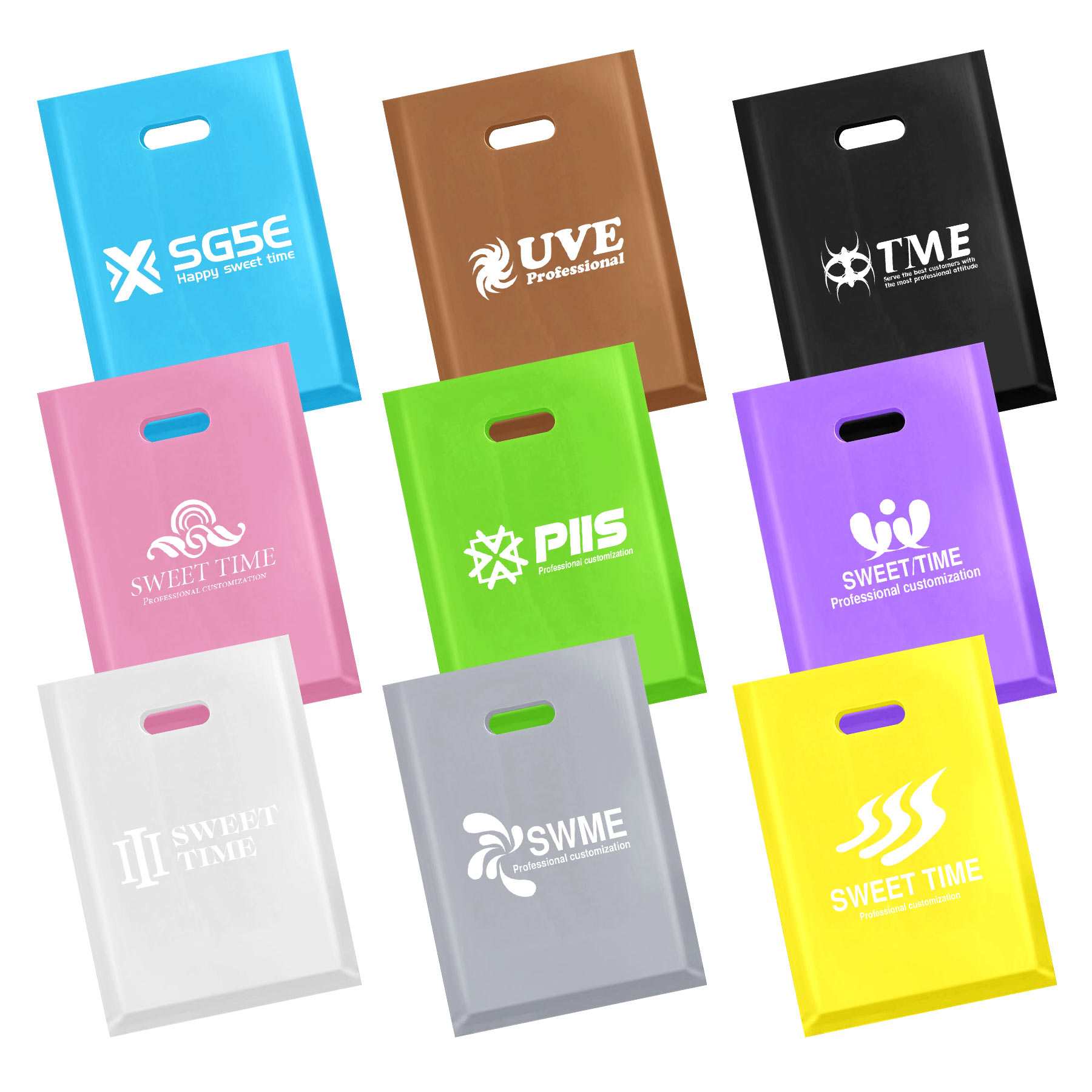 Handle Die Cut Plastic Bags 2