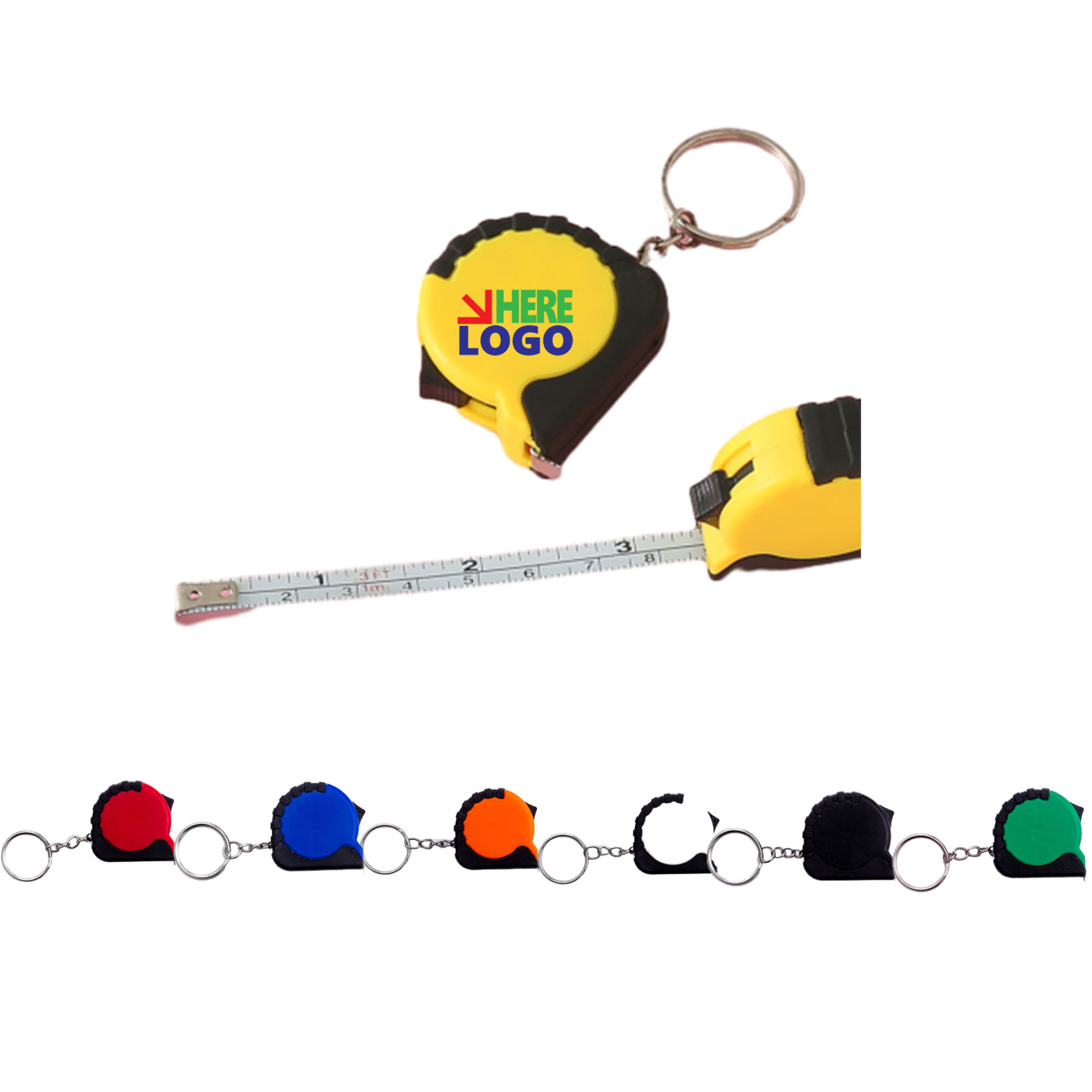 Multi Functional Tape Measure Customizable Keychain 2