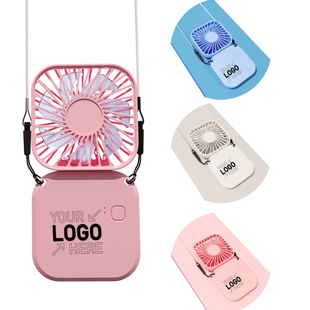 Portable Necklace Folding Fan