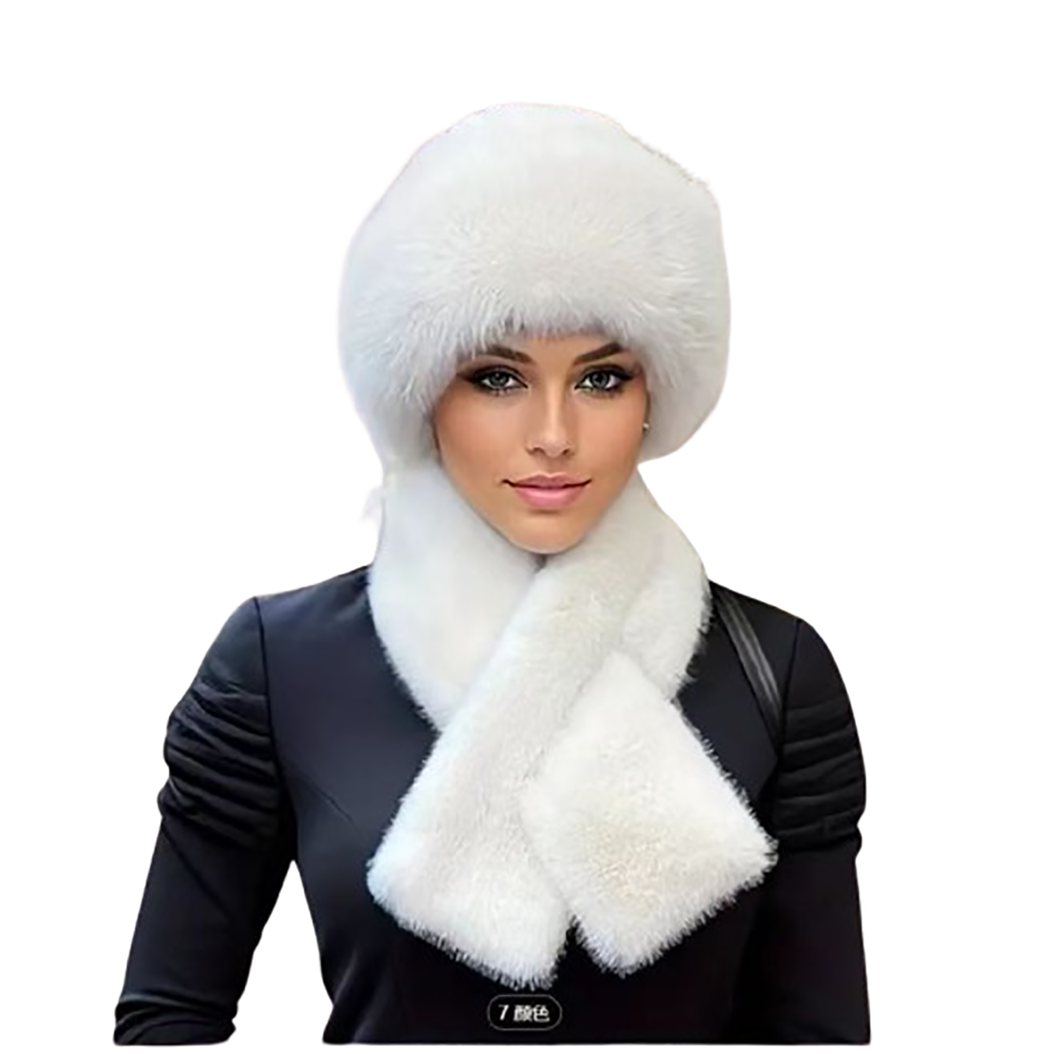 Plush Ear Warmer Hat & Scarf Set 5