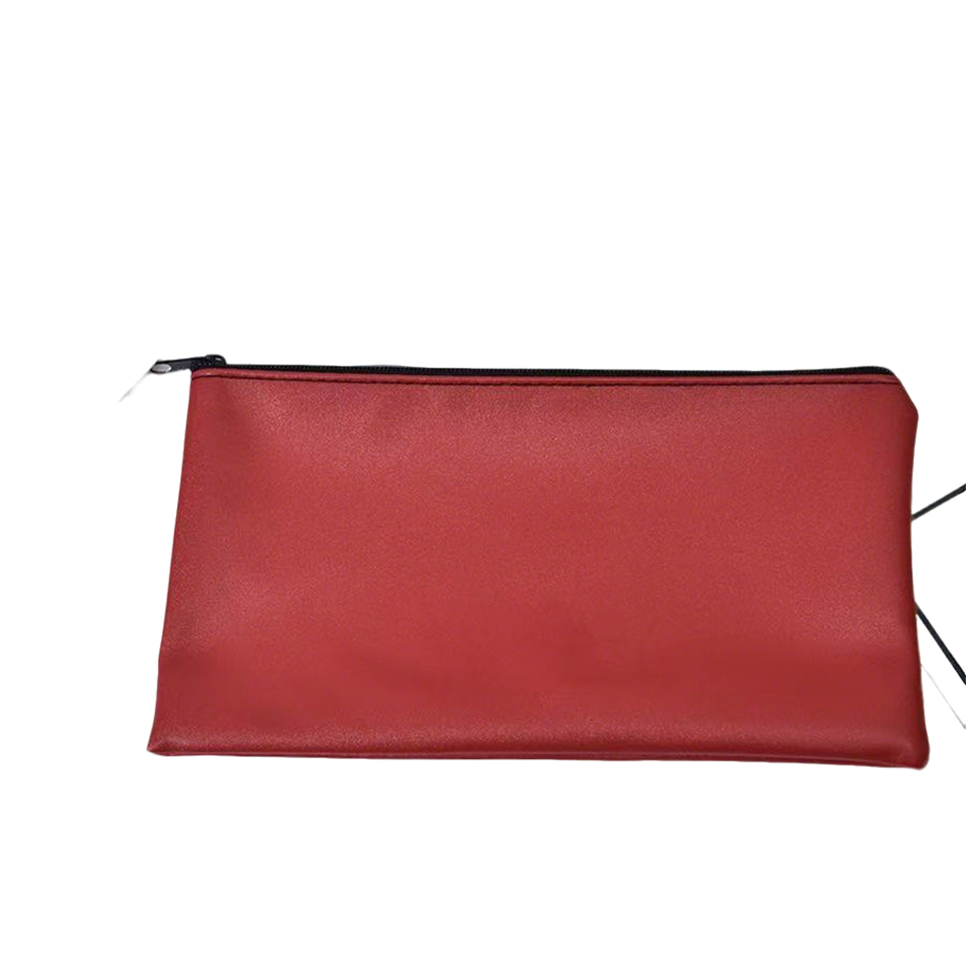 PU Leather Zipper Deposit Pouch 11" x 6" 8
